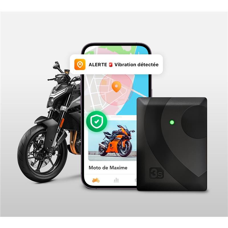 GeoRide 3s - Tracker GPS - Alarme connectée - Détection radar en sous-sol